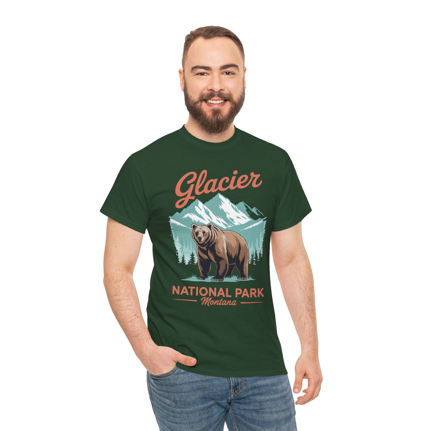Glacier National Park retro T-Shirt