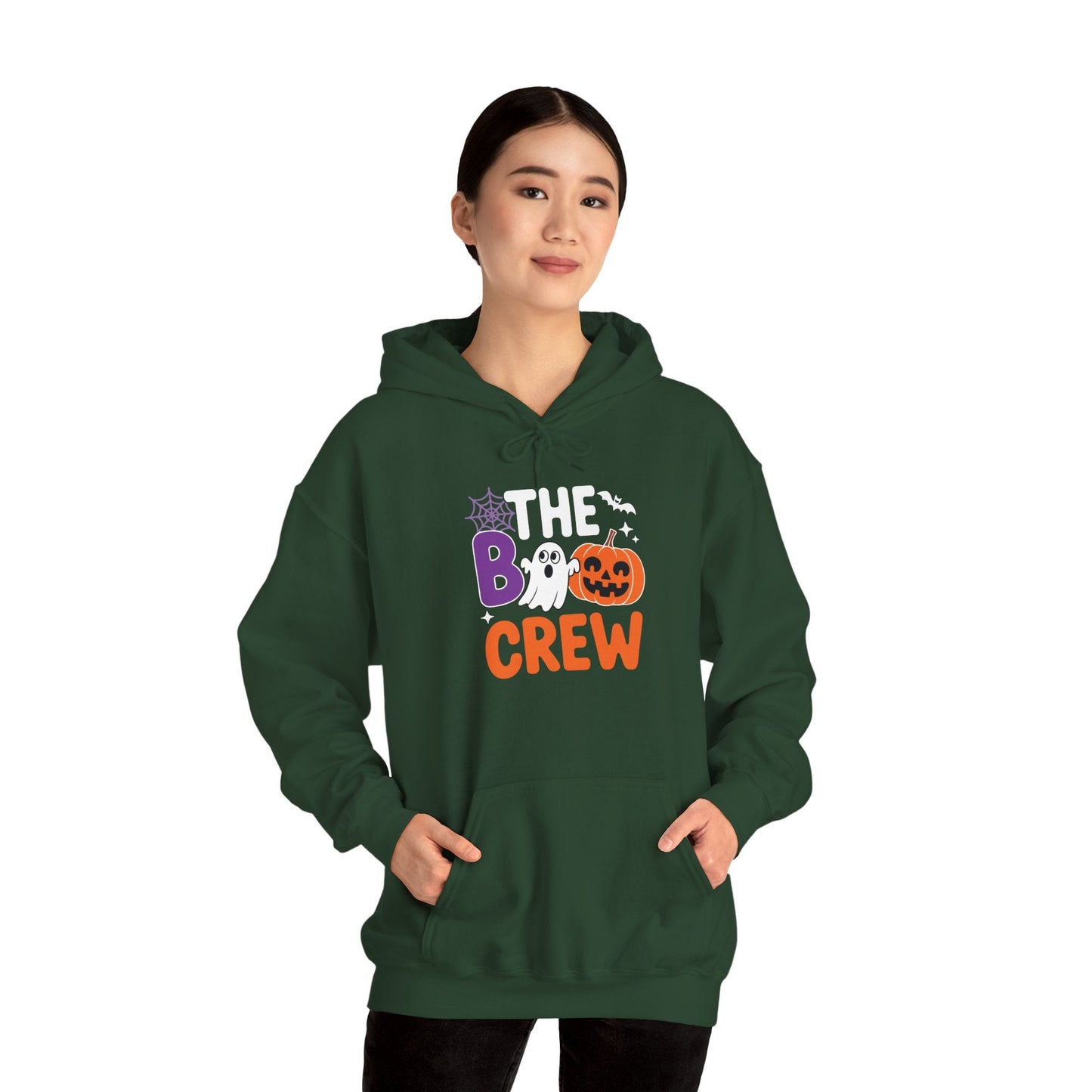 Halloween The Boo Crew Cute Ghost Spooky Family Matching Hoodie