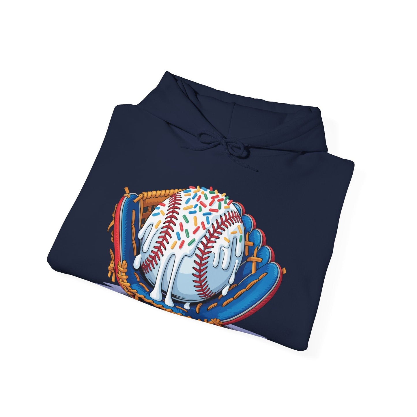 Baseball Drip Ice Cream Sprinkles Baseball Glove Hoodie