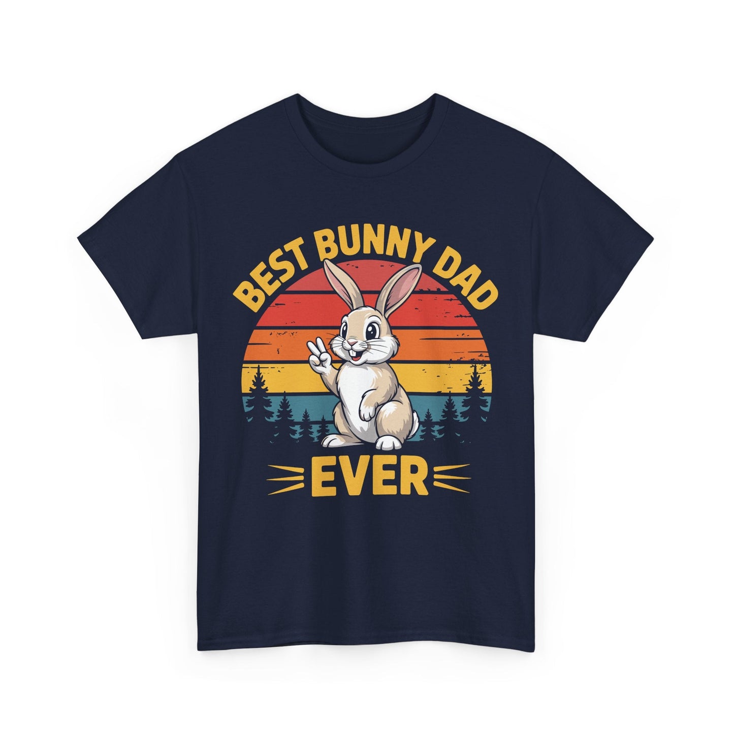 Best Bunny Dad Ever Funny Rabbit Lover Dad Gift T-Shirt for Pet Owners