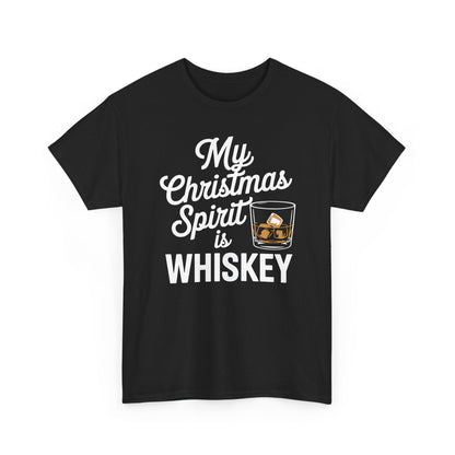Funny Christmas Drinking Shirt Whiskey Liquor Drinker Saying T-Shirt