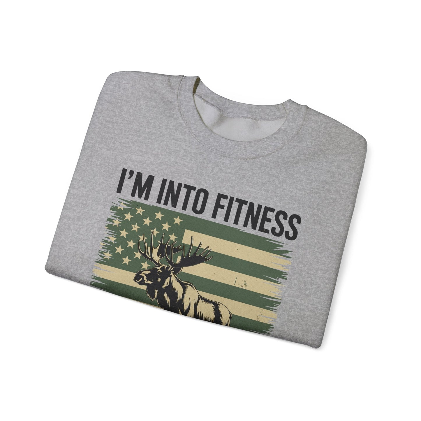 Hunting Im Into Fitness Fit Ness Deer Freezer Men Women Sweatshirt