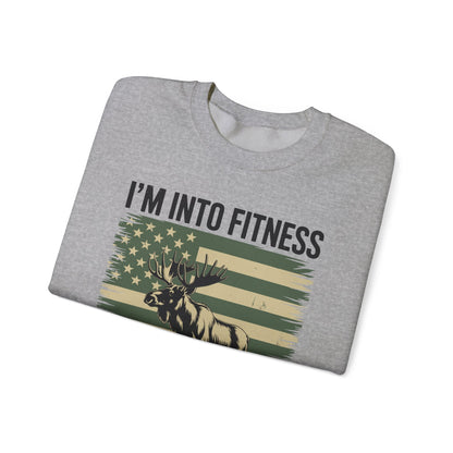 Hunting Im Into Fitness Fit Ness Deer Freezer Men Women Sweatshirt
