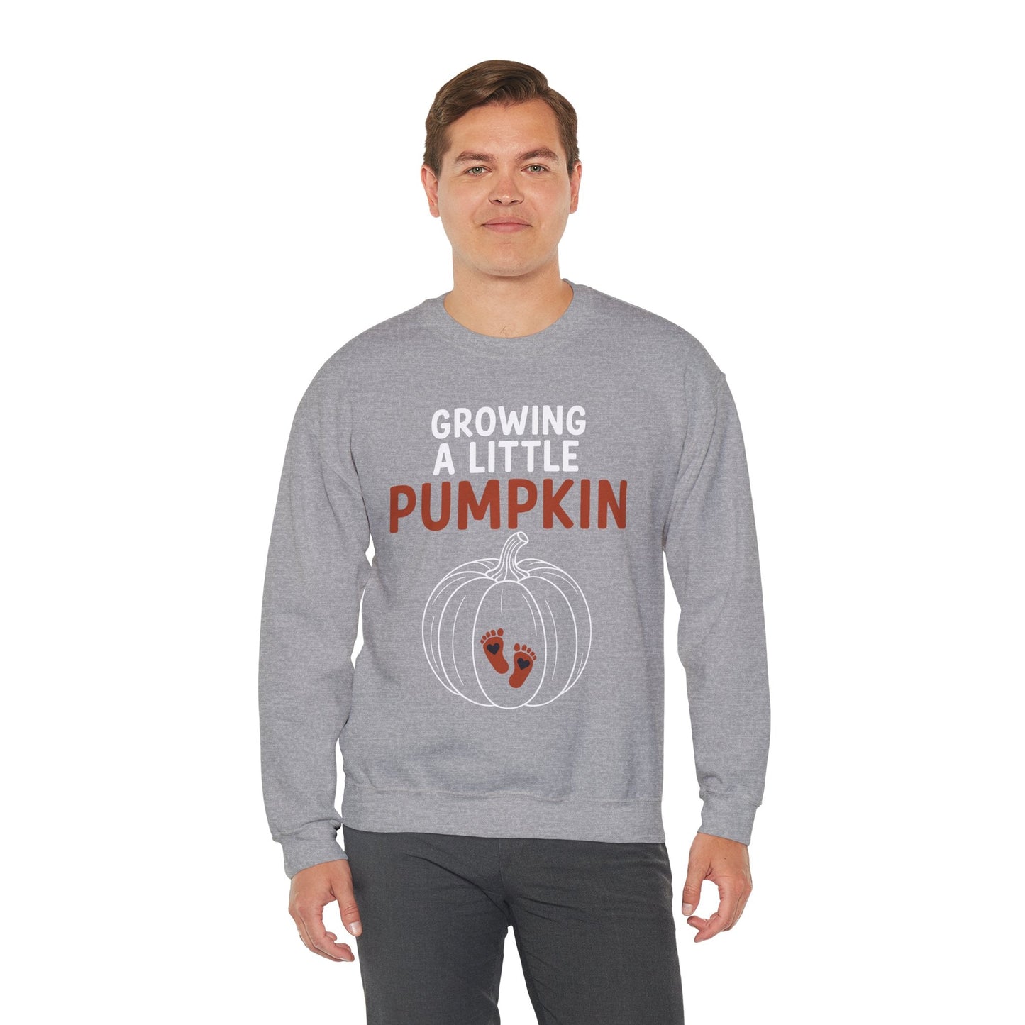 Growing A Little Pumpkin Fall Thanksgiving Baby Bump Wife Sweatshirt