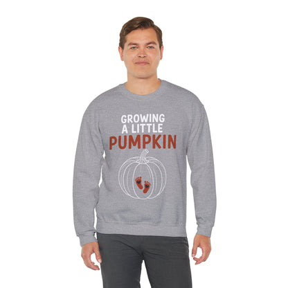 Growing A Little Pumpkin Fall Thanksgiving Baby Bump Wife Sweatshirt