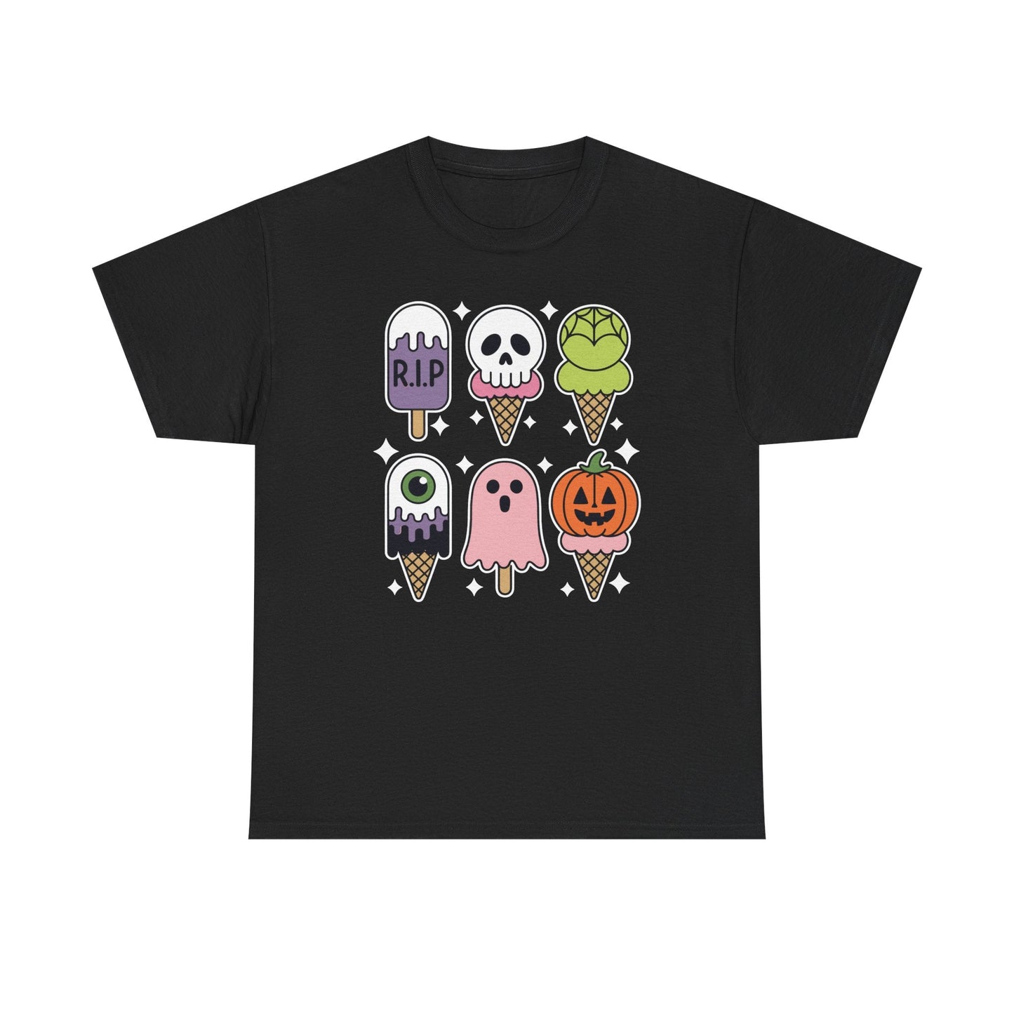 Horror Movie Summer Popsicle Halloween Ice Cream Summer-ween T-Shirt for Men Women