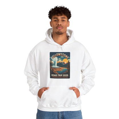 Yellowstone Family Road Trip 2025 National Park Outdoor Hoodie