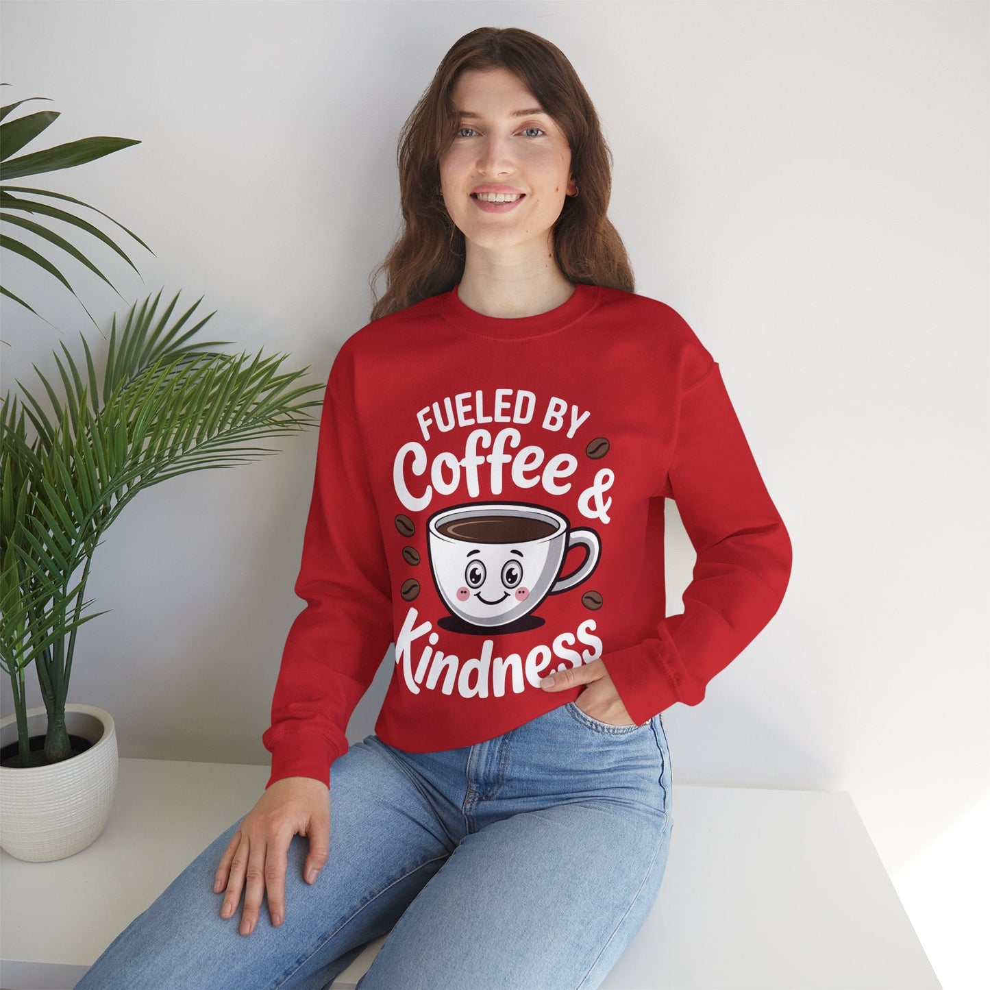 Funny Coffee Lover Fueled by Coffee And Kindness Sweatshirt