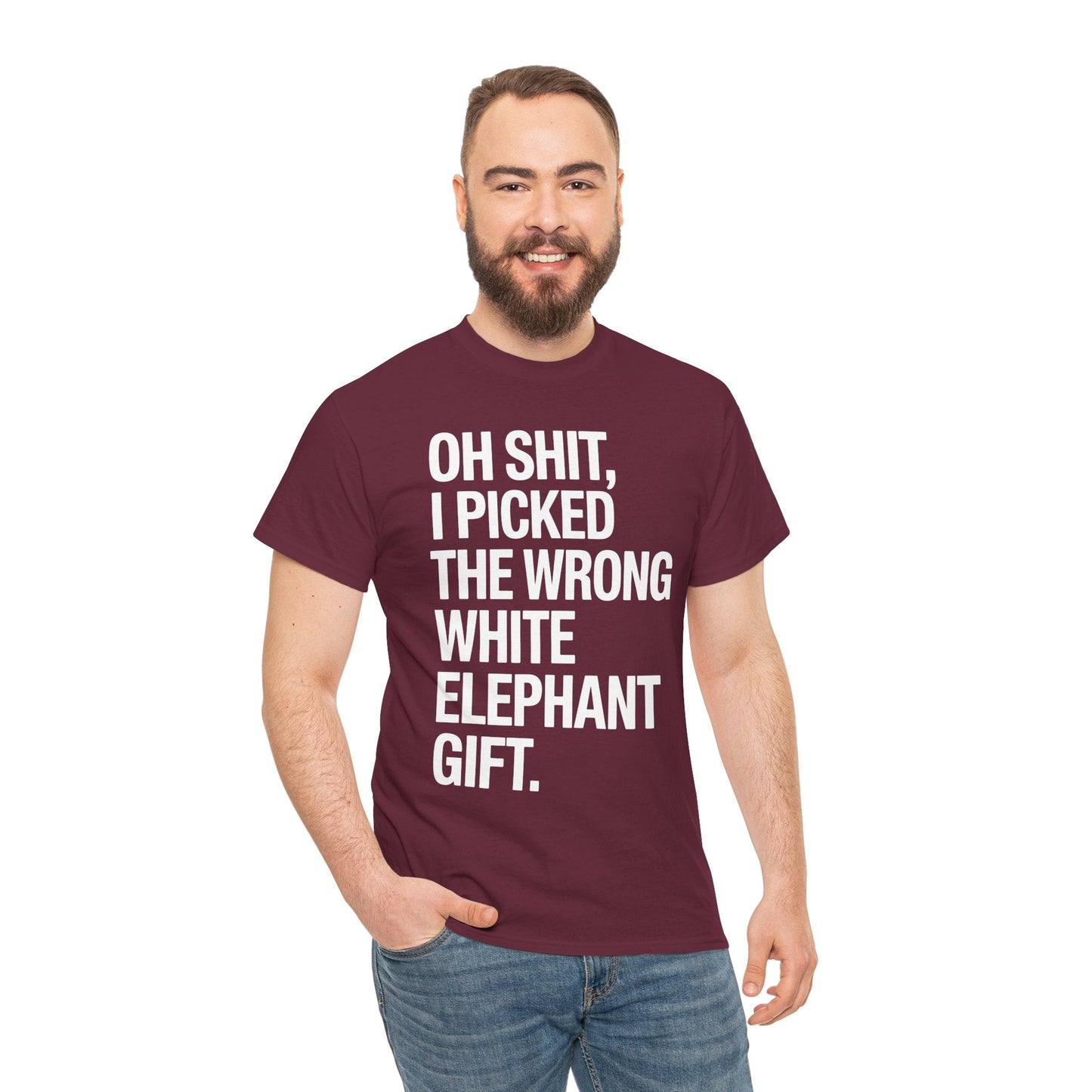 Oh Shit Funny White Elephant Gifts for Adults Under 15 20 T-Shirt