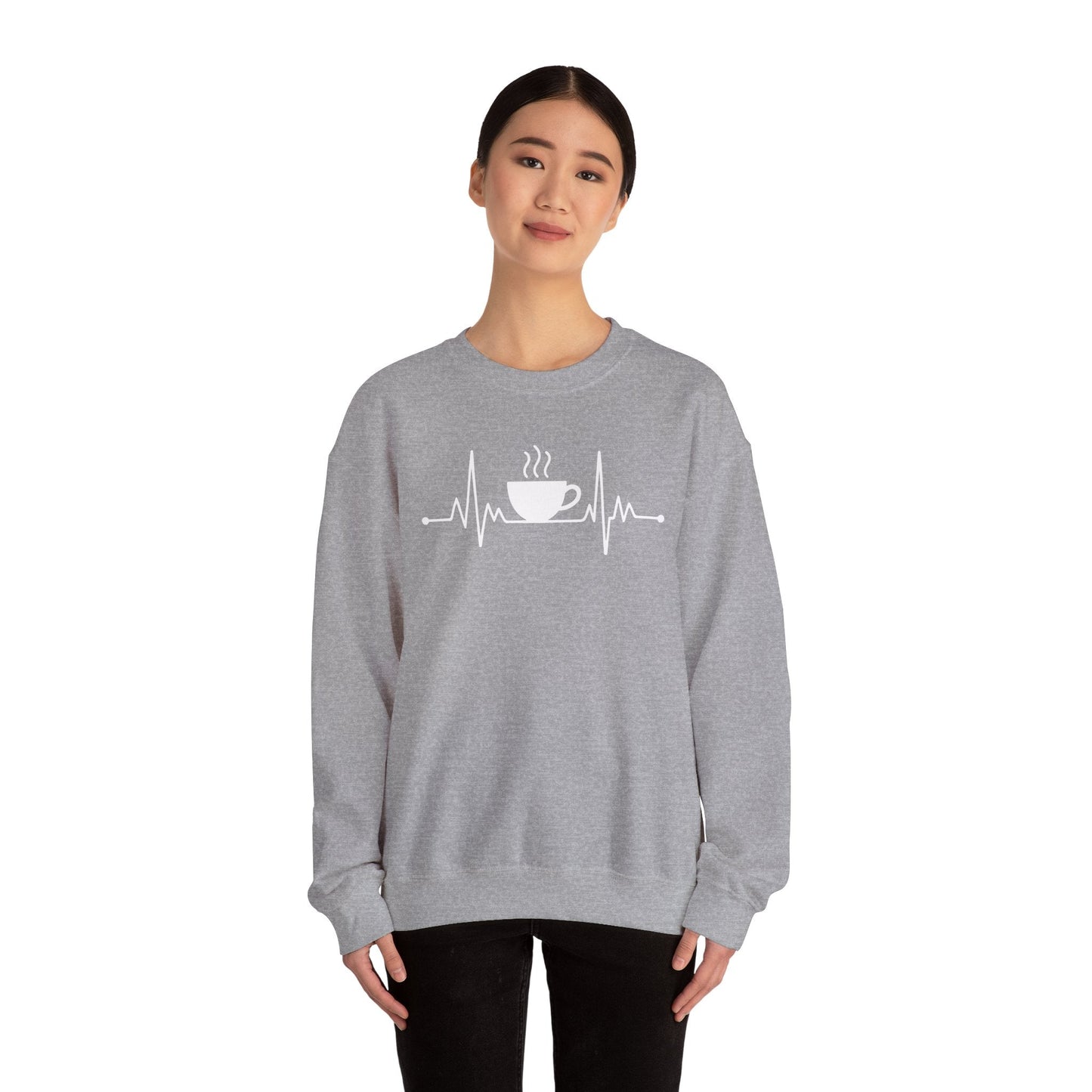Coffee Heartbeat Drinking Coffee Sweatshirt
