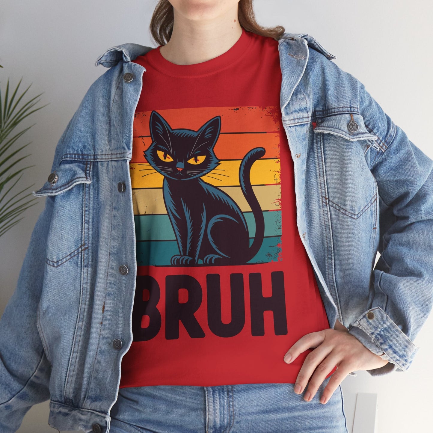 Funny Cat Bruh For Teens Boys Girls Men Women Meme Graphic T-Shirt