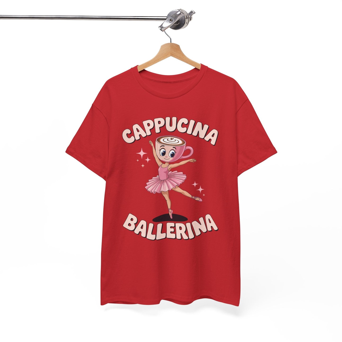 Funny Ballerina Cappuccina Coffee Dance Lovers Italian Meme T-Shirt