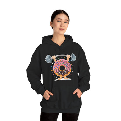 Funny Weightlifing Fitness Workout Gym Donut Lover Hoodie