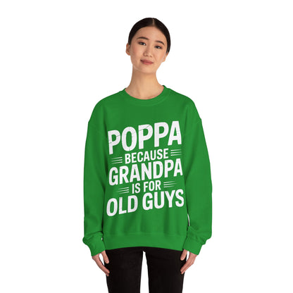 Poppa Grandpa From Grandkids Father's Day Poppa Sweatshirt