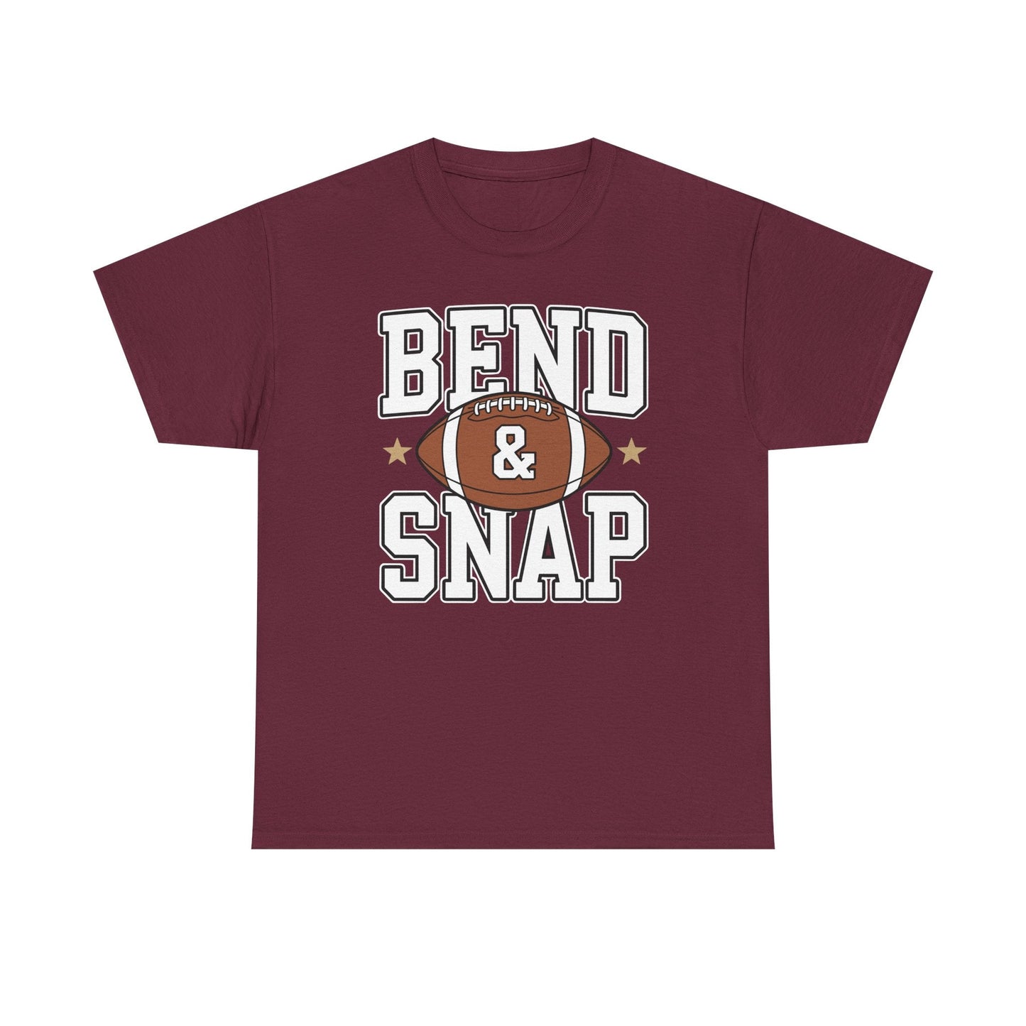Funny Game Day Touchdown Season Cute Bend and Snap Football T-Shirt