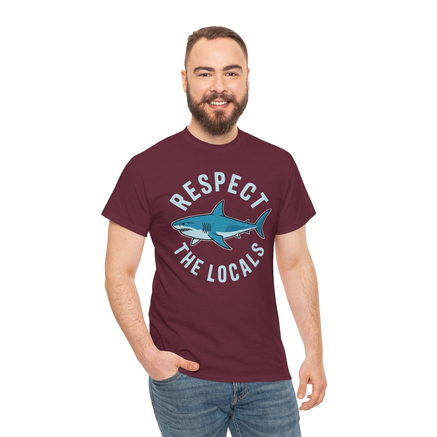 Respect The Locals Shark Ocean Animal Rights Biology Life T-Shirt