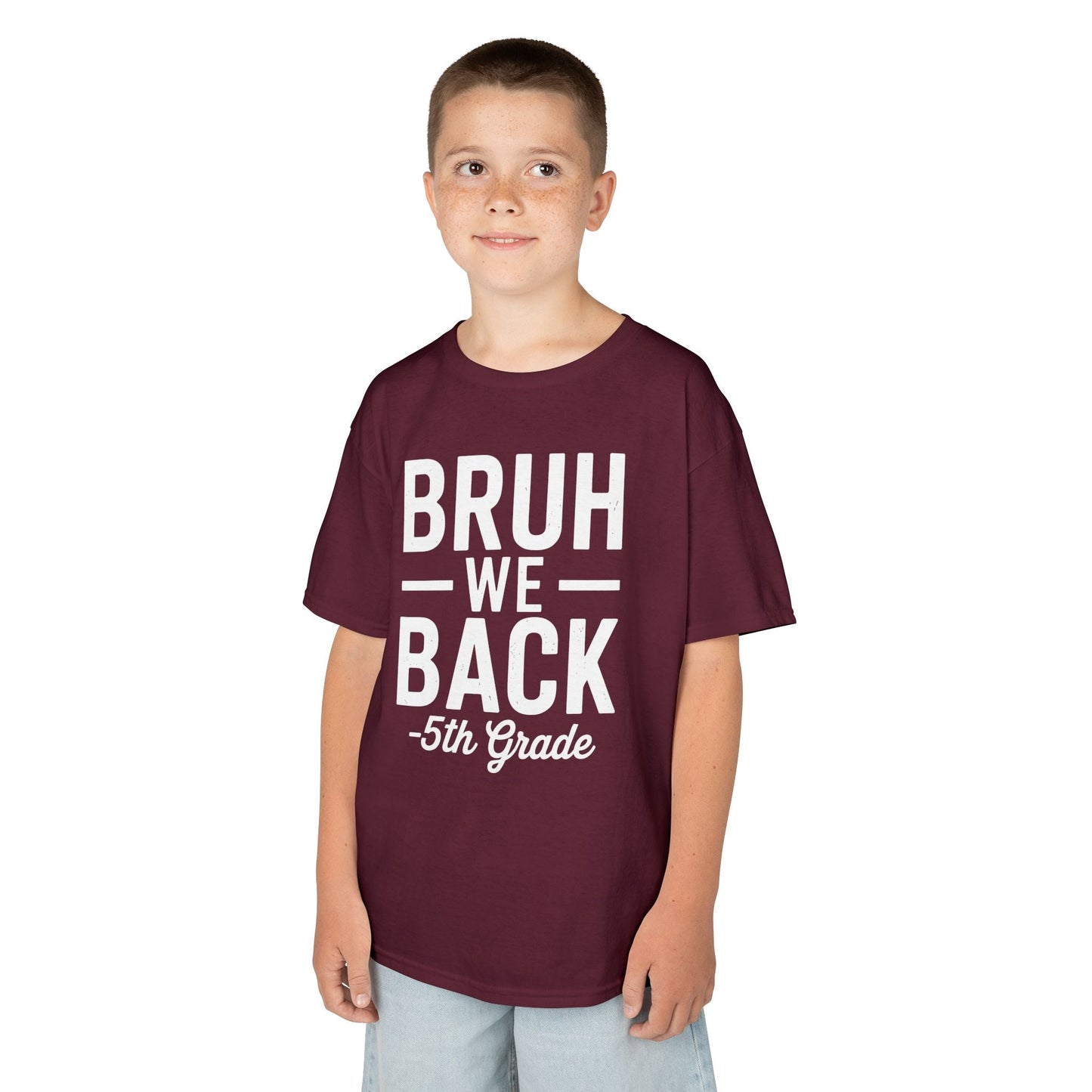 Bruh We Back 5th Grade First Day Of School Back To School T-Shirt