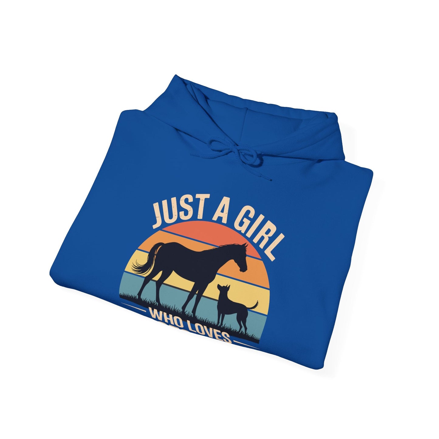 Just A Girl Who Loves Horses and Dogs Women Girls Hoodie