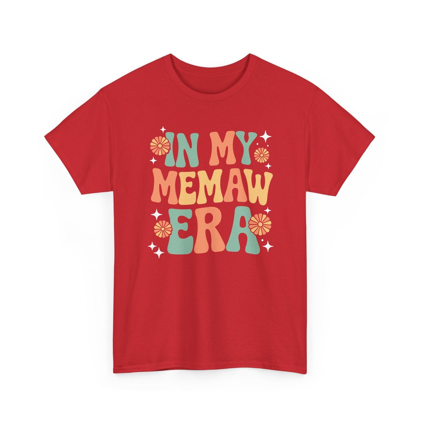 In My Memaw Era Funny Sarcastic Groovy Retro Mothers Day T-Shirt