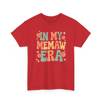 In My Memaw Era Funny Sarcastic Groovy Retro Mothers Day T-Shirt