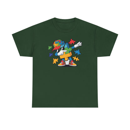 Dabbing Puzzle Autism Awareness T-Shirt