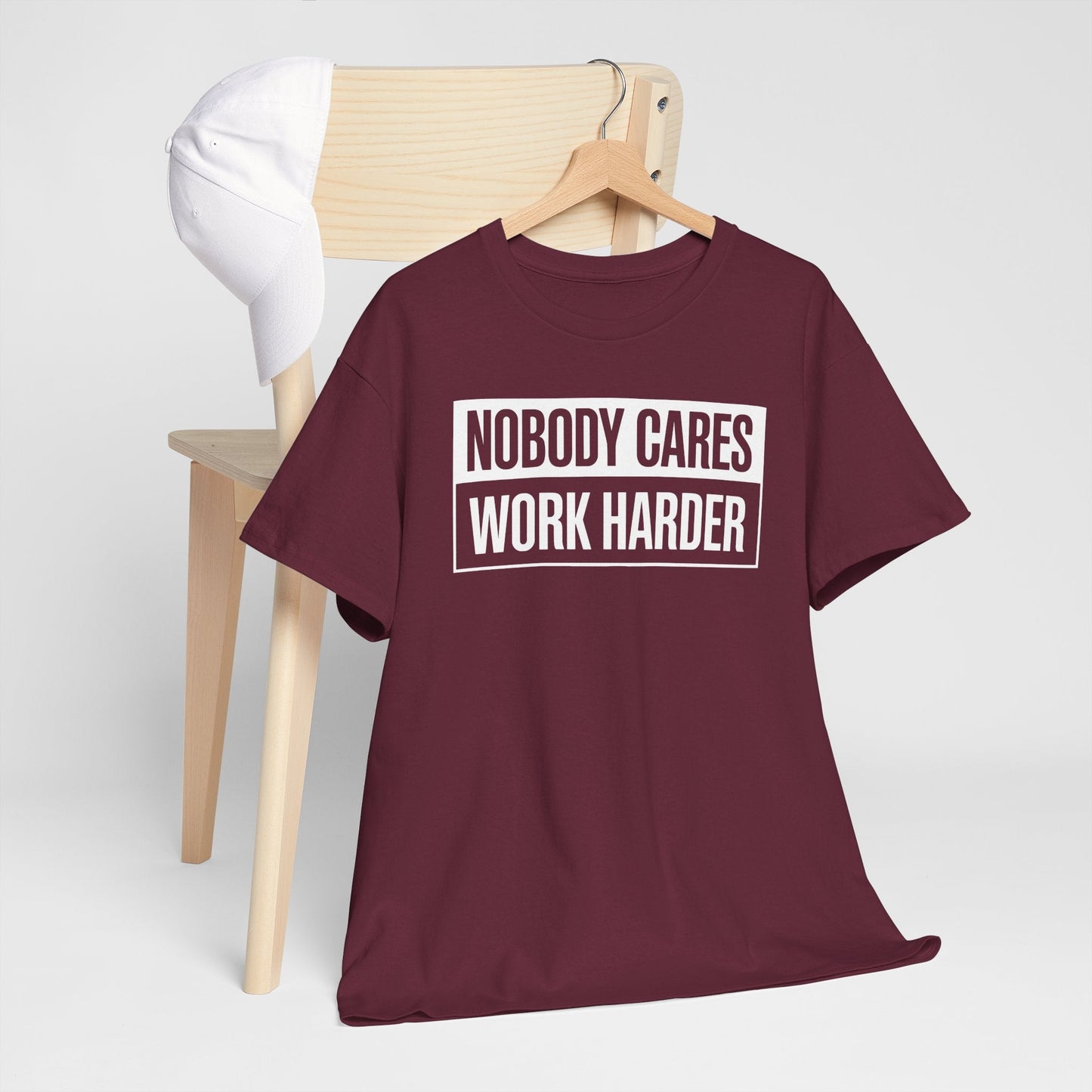 Nobody Cares Work Harder Fitness Workout Gym Gift T-Shirt