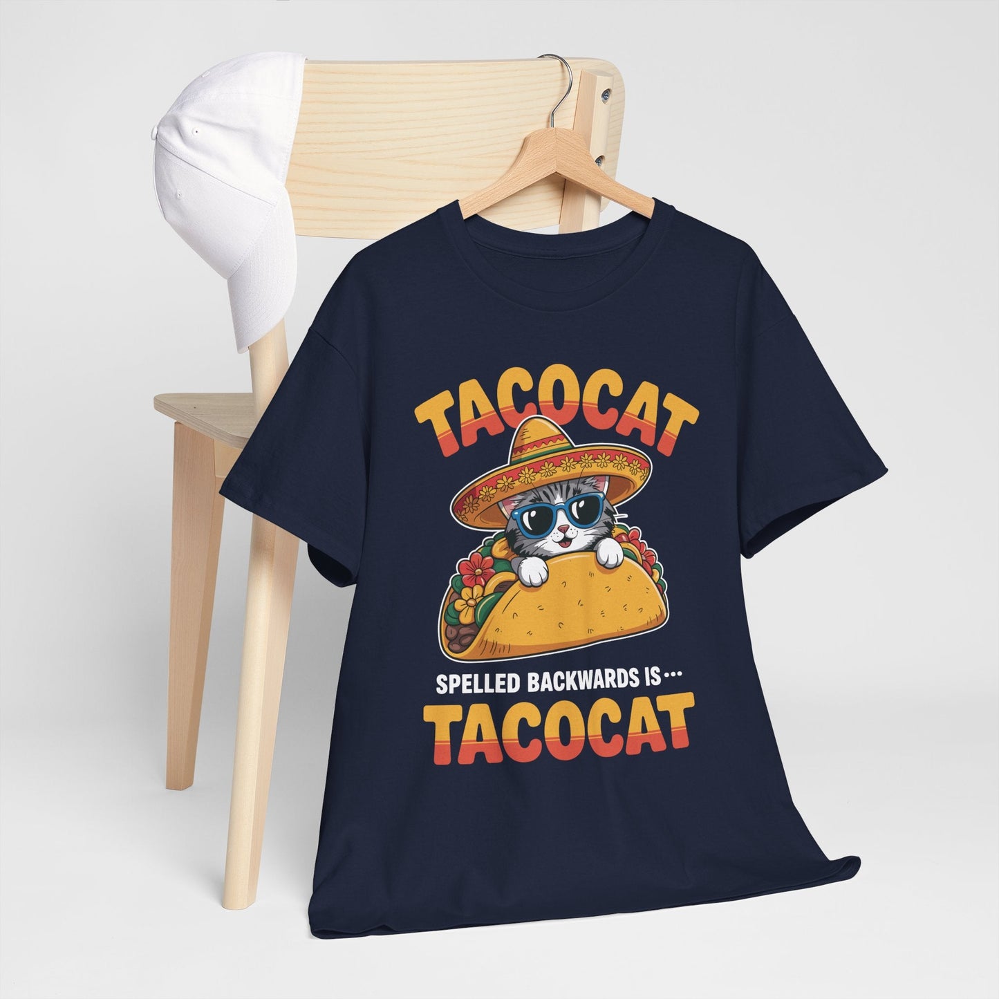 Tacocat Spelled Backwards Taco Cat Cinco De Mayo T-Shirt Men Women