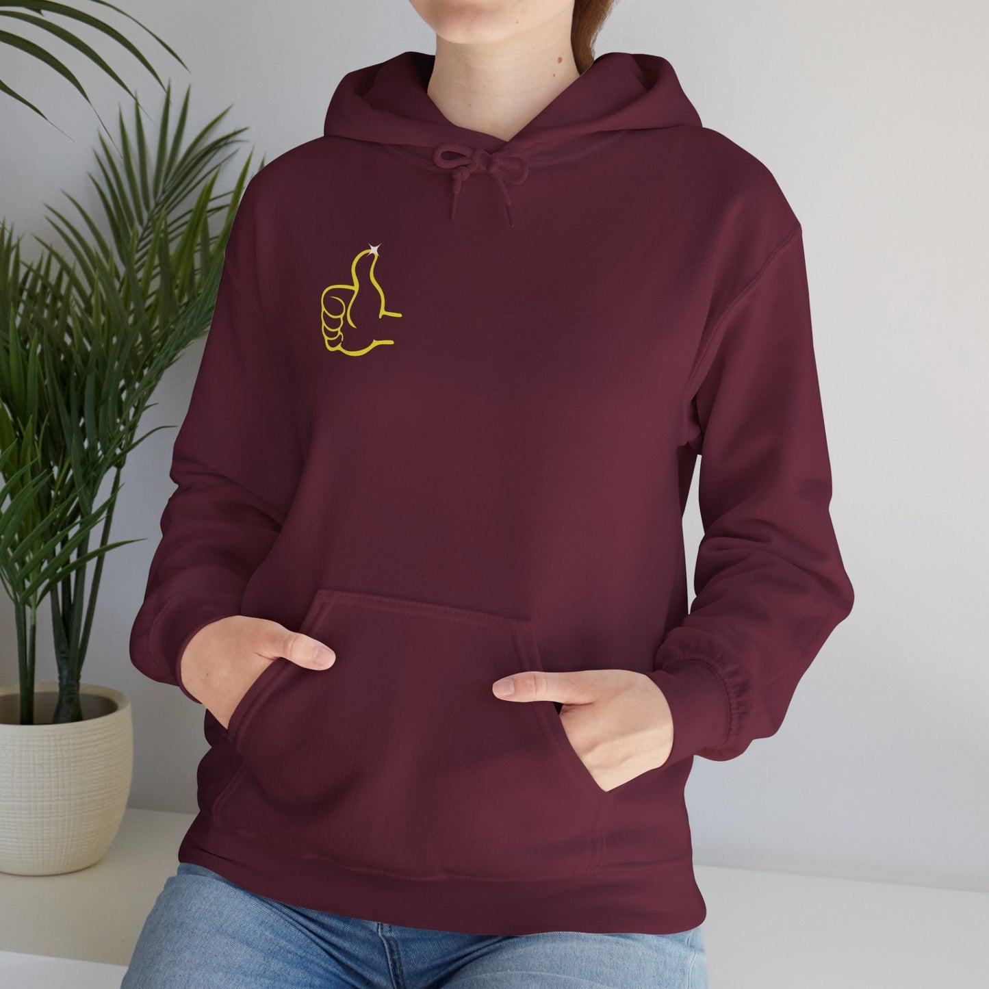 Thumbs Up Hoodie for Men Women