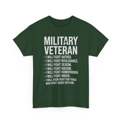 Military Veterans Against Trump 2025 Fight USA Election T-Shirt