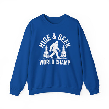Bigfoot Hide And Seek World Champion Sasquatch Retro Vintage Sweatshirt