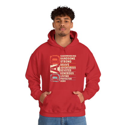 Vintage Funny Definition of Dad Retro Meme Joke Father's Day Hoodie