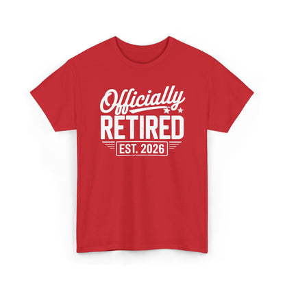 Funny Retirement 2026 Officially Retired Vintage Humor T-Shirt