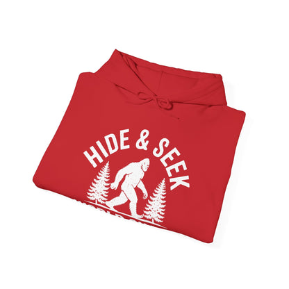 Bigfoot Hide And Seek World Champion Sasquatch Retro Vintage Hoodie