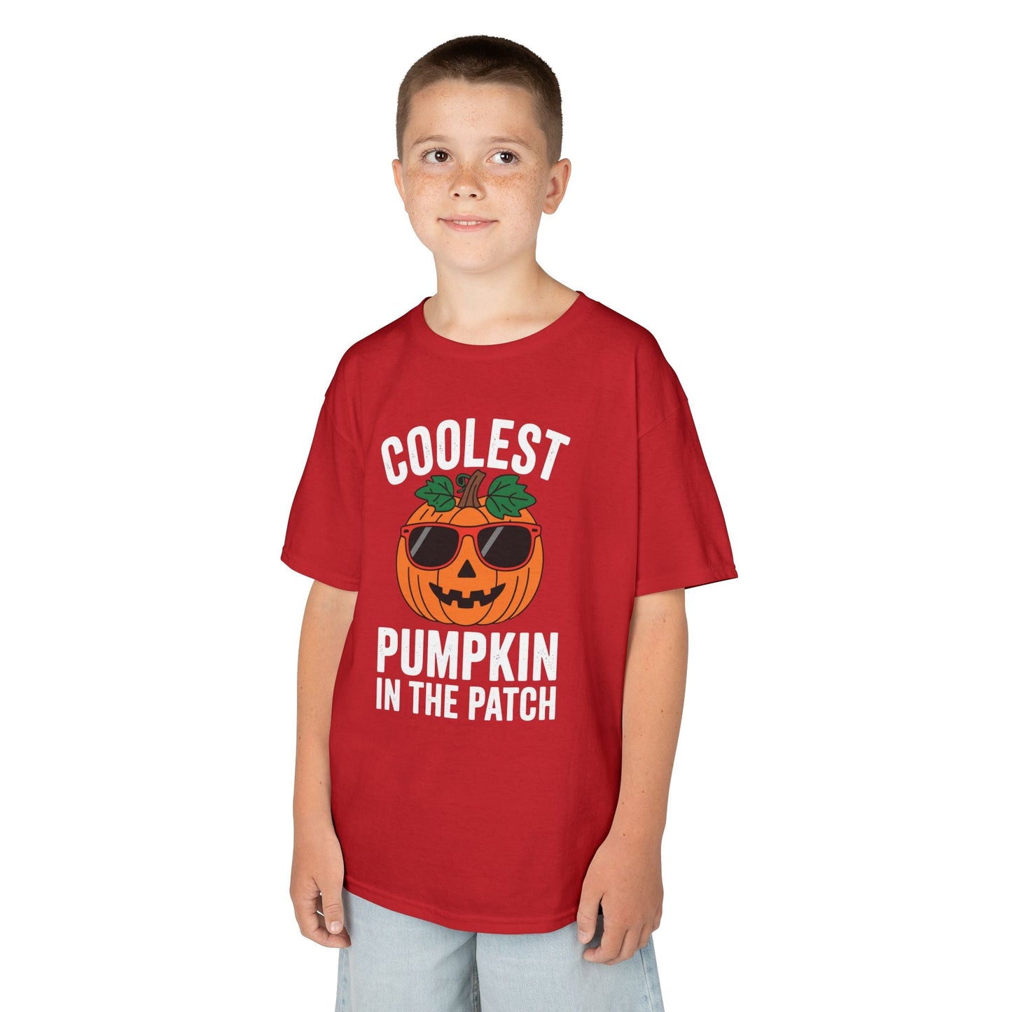 Kids Coolest Pumpkin In The Patch Halloween For Boys Girls T-Shirt