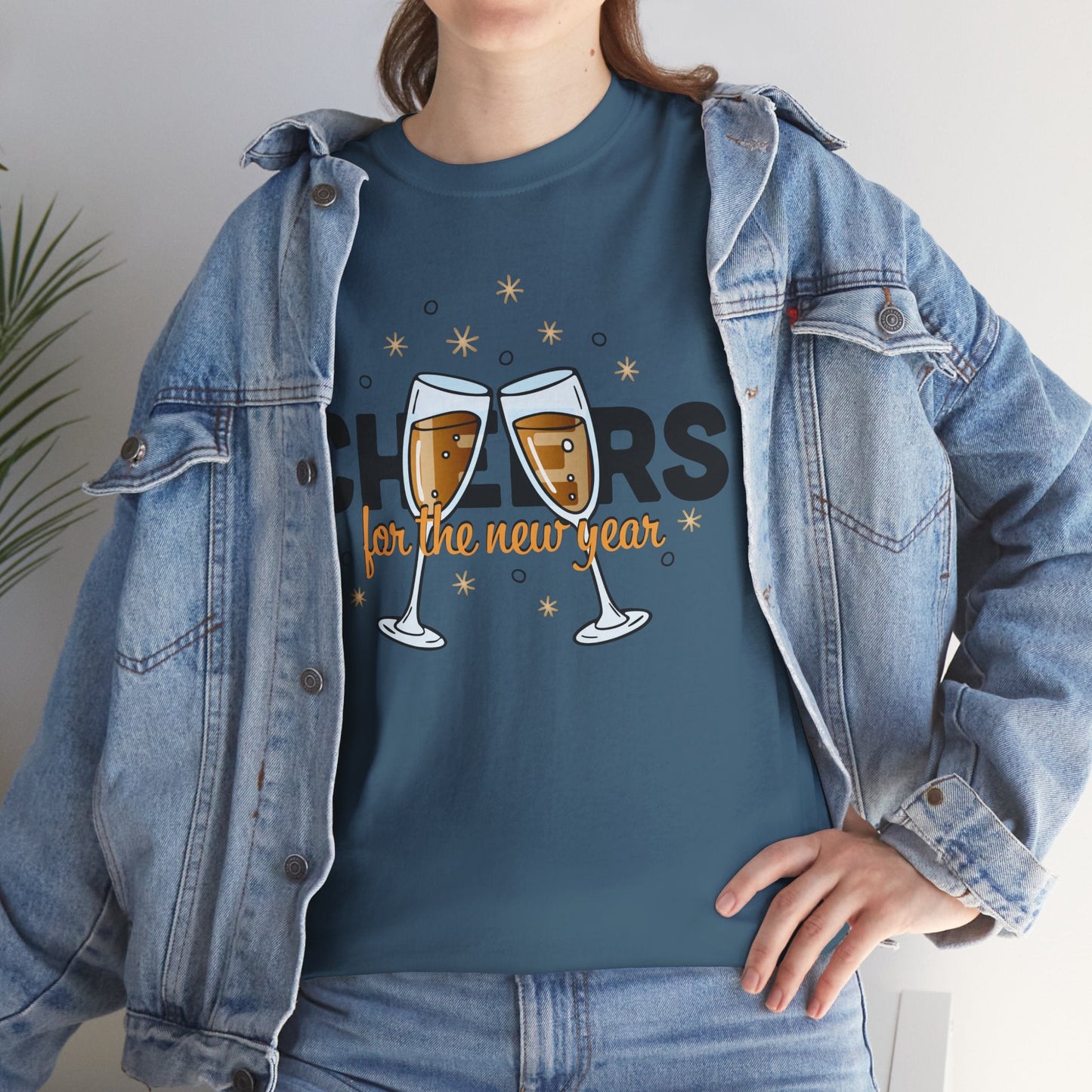 Happy New Year Cheers T-Shirt Festive New Year’s Eve Party Tee for Men and Women
