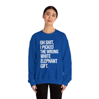 Oh Shit Funny White Elephant Gifts for Adults Under 15 20 Sweatshirt