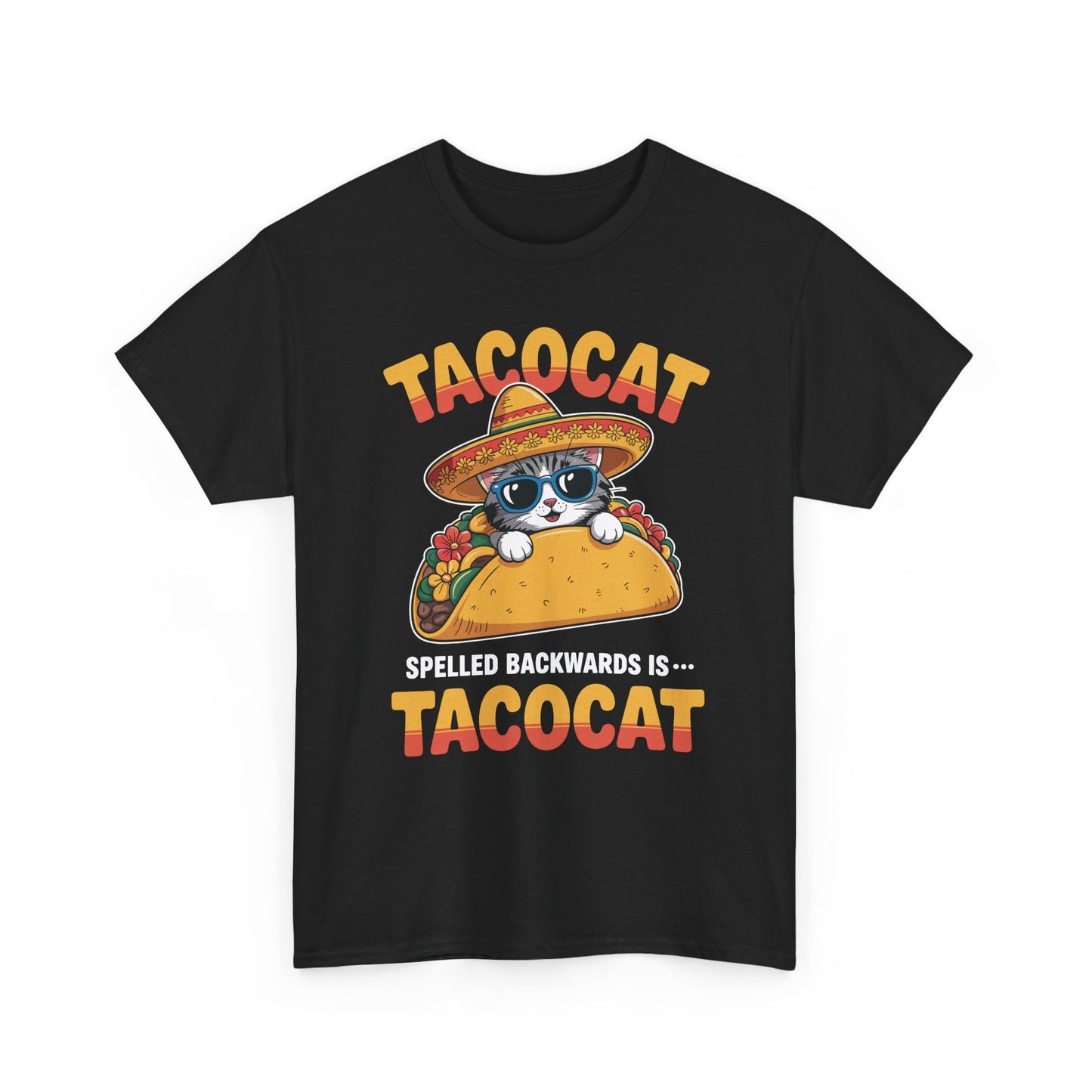 Tacocat Spelled Backwards Taco Cat Cinco De Mayo T-Shirt Men Women