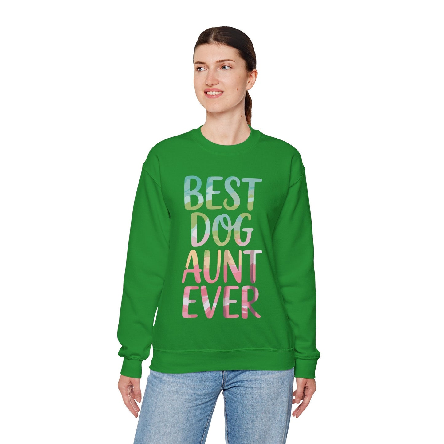 Best Dog Aunt Ever Shirt Women Dog Lover Auntie Mothers Day Sweatshirt