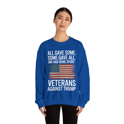 Veterans Against Trump Anti Trump Political Protest Sweatshirt