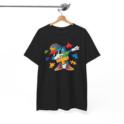 Dabbing Puzzle Autism Awareness T-Shirt