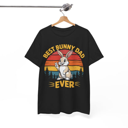 Best Bunny Dad Ever Funny Rabbit Lover Dad Gift T-Shirt for Pet Owners