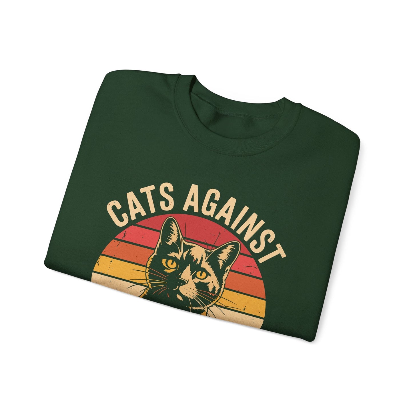 Cats Against Trump Funny Anti Trump Election Funny Cat Sweatshirt