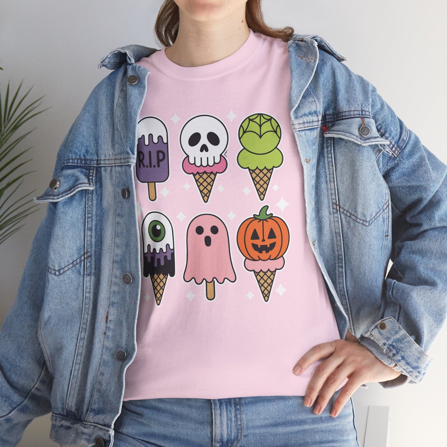 Horror Movie Summer Popsicle Halloween Ice Cream Summer-ween T-Shirt for Men Women