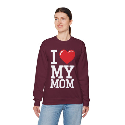 I Love My Mom Mothers Day from Daughter or Son Sweatshirt
