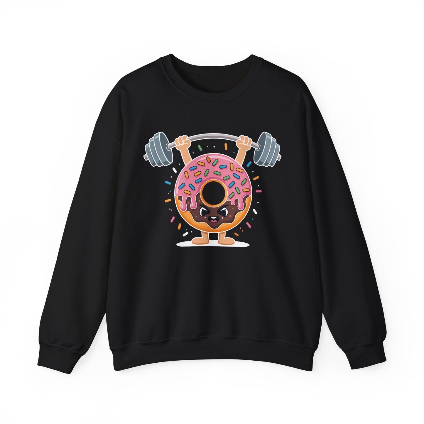 Funny Weightlifing Fitness Workout Gym Donut Lover Sweatshirt