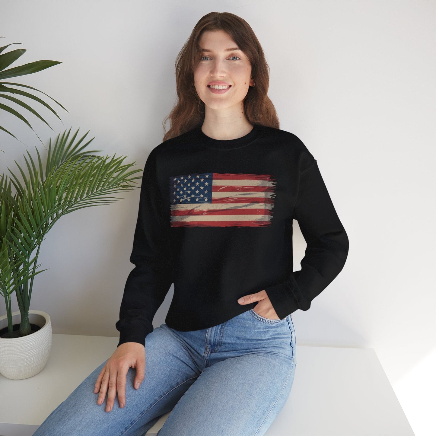 American Flag USA United States of America US 4th of July Sweatshirt