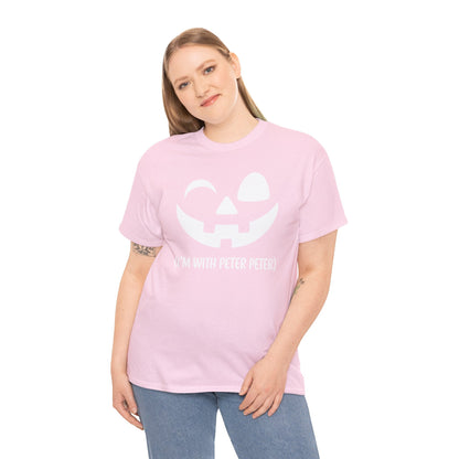 Im With Peter Couple Halloween Adult Eater Pumpkin T-Shirt