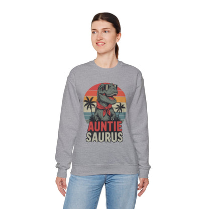 Auntiesaurus T Rex Dinosaur Auntie Saurus Family Matching Sweatshirt