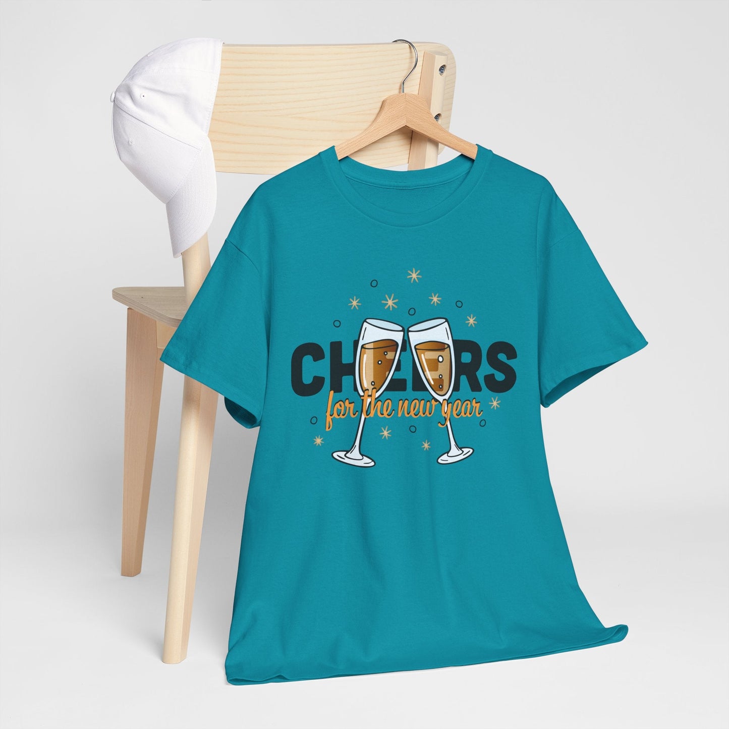 Happy New Year Cheers T-Shirt Festive New Year’s Eve Party Tee for Men and Women