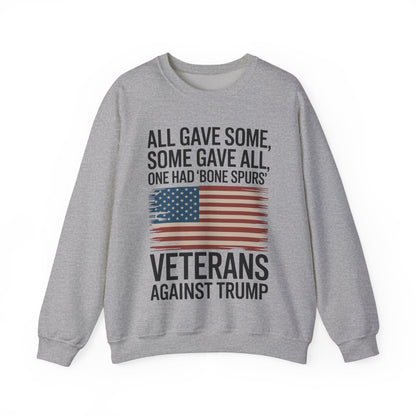 Veterans Against Trump Anti Trump Political Protest Sweatshirt